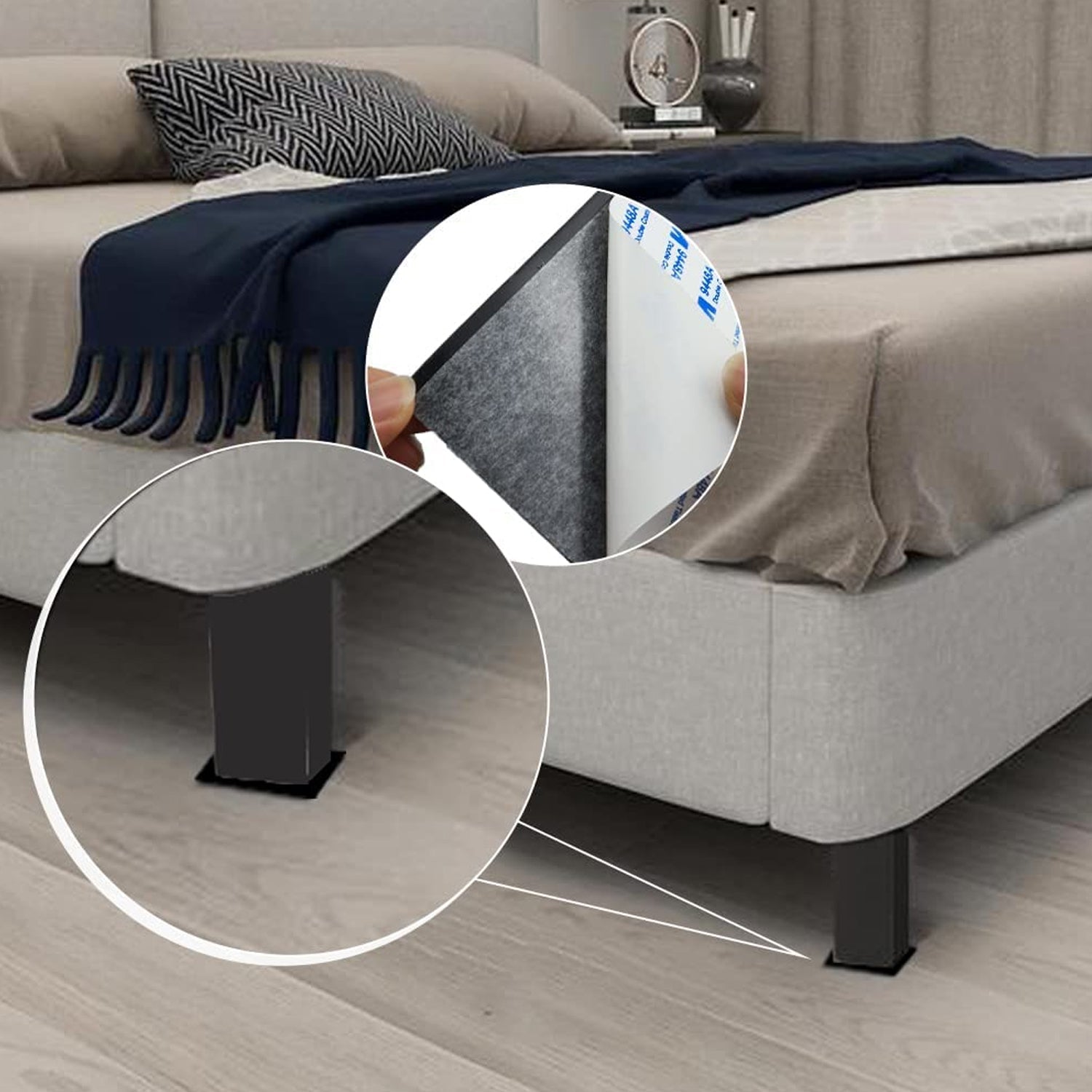 9134 FURNITURE PAD SQUARE FELT PADS FLOOR PROTECTOR PAD FOR HOME & ALL FURNITURE USE (Pack Of 4 Pc) 9134 FURNITURE PAD SQUARE FELT PADS FLOOR PROTECTOR PAD FOR HOME & ALL FURNITURE USE (Pack Of 4 Pc)